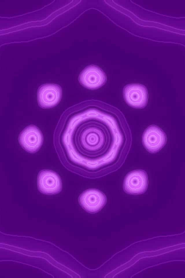 Purple Neon Tunnel VJ Loop 9:16 60fps Screensaver Glowing Circles