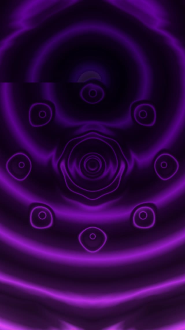 Purple Neon Tunnel VJ Loop 9:16 Reels 60fps Screensaver Circles