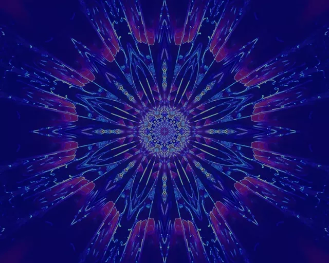 Tunnel Néon Éclat Kaléidoscope VJ Loop 5:4 industrial 60fps Économiseur d'écran