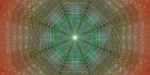 Radial Neon Tunnel VJLoops 2:1 Univisium 60fps Screensaver Hypnotic Grid