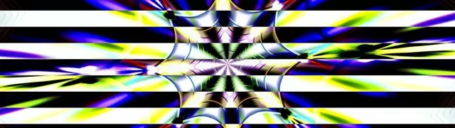 रेडिएंट कैलिडोस्कोप नियॉन टनल | 32:9 अल्ट्रावाइड 60fps VJLoops स्क्रीनसेवर