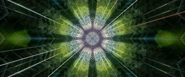 Radiant Kaleidoscope Neon Tunnel VJLoops 2.39:1 Cinemascope 60fps Screensaver