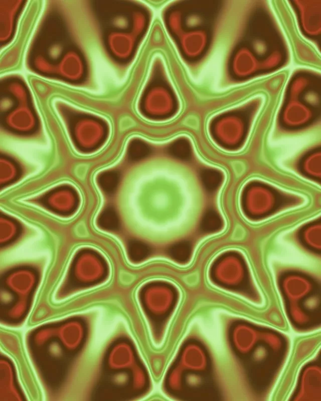Schitterende Mandala Neon Tunnel 4:5 Instagram 60fps Screensaver VJLoops
