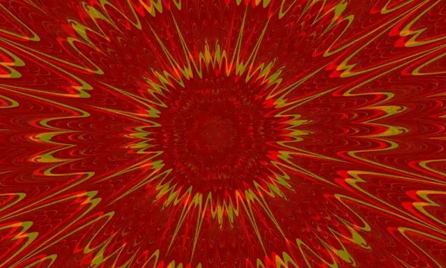 Radiant Red Neon Tunnel VJ Loop 5:3 Wide 60fps Screensaver