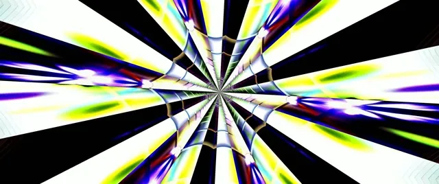 Radiant Sunburst Neon 60fps Screensaver | Cinematic VJ Loop