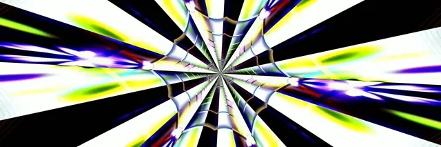 Radiant Sunburst Neon 60fps Screensaver Ultrawide VJ Loop