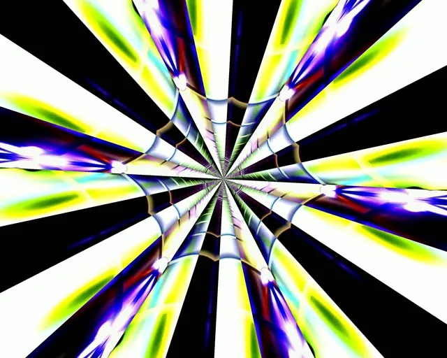 Radiant Sunburst Neon 60fps Square Screensaver VJ Loop