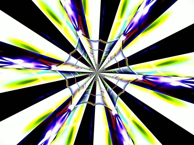 Radiant Sunburst Neon 60fps Standard Screensaver VJ Loop