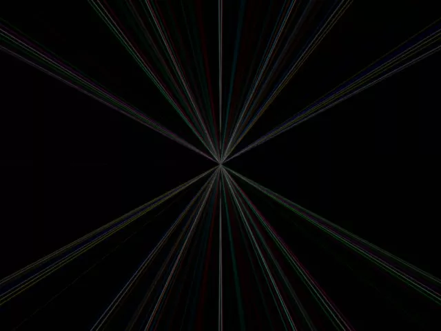Radiating Neon Tunnel | 4:3 Classic 60fps Screensaver VJ Loop