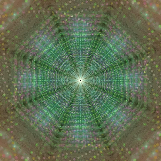 Radiating Neon Tunnel Vj Loop 1:1 Square 60fps Screensaver Motion Background