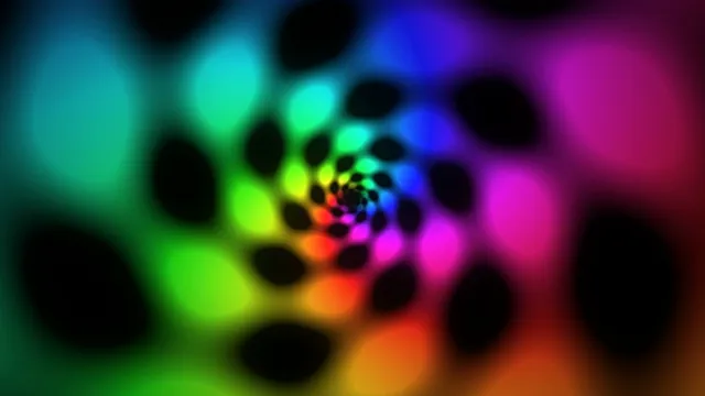 Rainbow Neon Bokeh Lights 4K Ultra HD Background