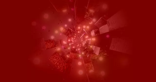 红色抽象爆发 VJLoops - 几何爆炸运动背景