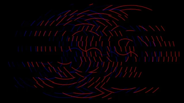 Red and Blue Neon Lines Abstract Motion Graphic