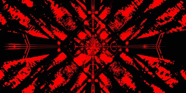 Nyekundu Nyeusi Neon Tunnel Hifadhi Skrini 2:1 Univisium 60fps VJ Loop PC Laptop