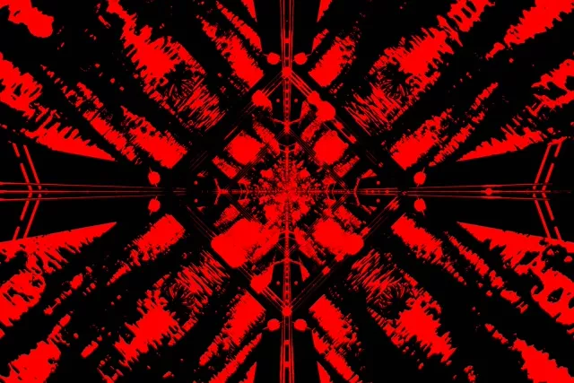 Red Black Neon Tunnel Screensaver 3:2 Surface 60fps VJ Loop PC