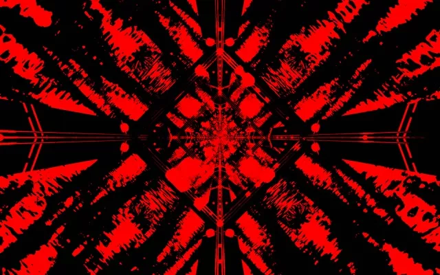 Nyekundu Nyeusi Neon Tunnel Hifadhi Skrini 60fps 16:10 MacBook VJ Loop PC Laptop