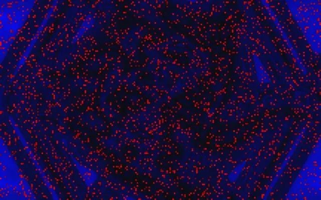 Neona Tuneļa Sarkanā Pikseļu Vētra VjLoops 16:10 MacBook 60fps Ekrānsaudzētājs