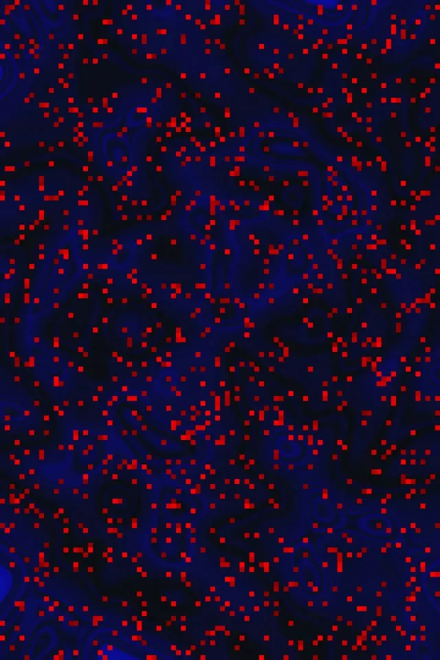 Neoon Tunnel Sinine Punane Piksel Keeris VJ Loop 2:3 Photo Portrait 60fps Ekraanisäästja