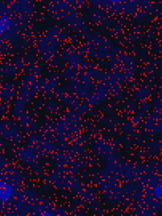 نفق نيون أحمر بكسل دوامة VJ Loop 3:4 iPad عمودي 60fps شاشة التوقف