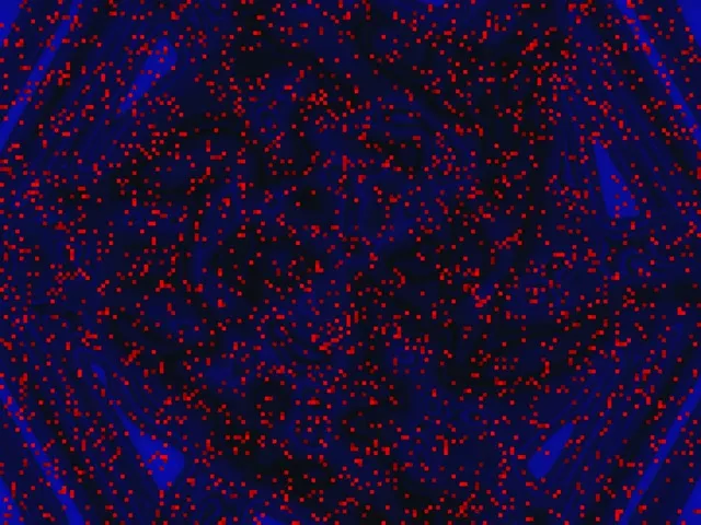 Νέον Τούνελ Κόκκινη Καταιγίδα Εικονοστοιχείων Vj Loop 4:3 Classic 60fps Προφύλαξη Οθόνης