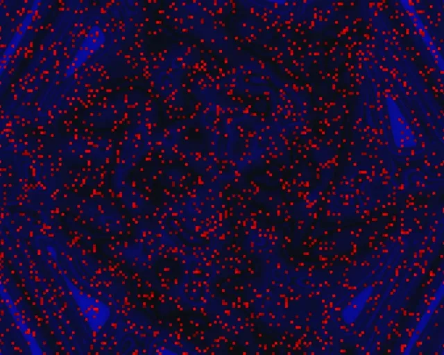 Неоновый Туннель Красный Пиксельный Вихрь VjLoops 5:4 Промышленный 60fps Заставка