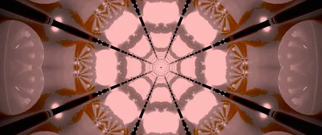 Crimson Spider Web Neon Tunnel 2.39:1 Cinemascope 60fps Screensaver Vj Loop