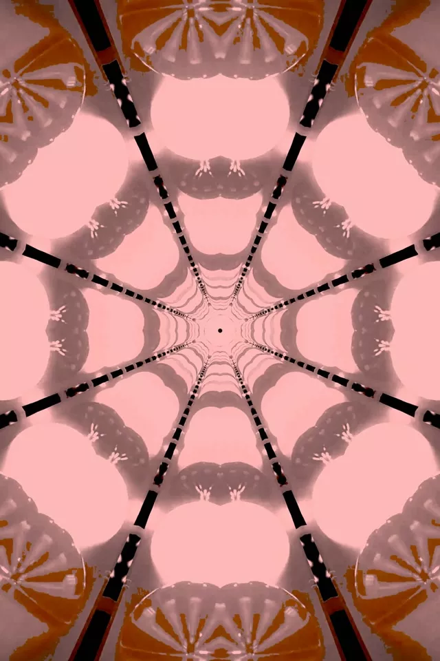 Túnel de Neó Teranyina Caleidoscopi 2:3 Foto Portrait 60fps Estalviapantalles VJ Loop