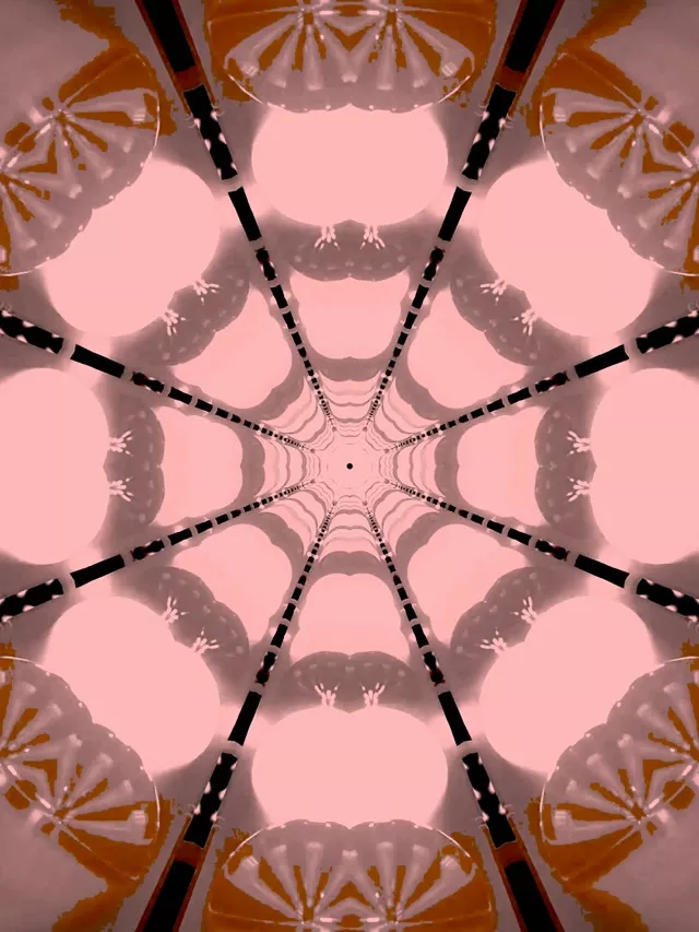 Tea de Araña Carmesí Túnel de Neón VJLoops 60fps 3:4 iPad Portrait Salvapantallas