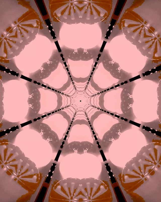 VJLoops 霓虹隧道紅色蜘蛛網萬花筒 4:5 Instagram 60fps 螢幕保護程式