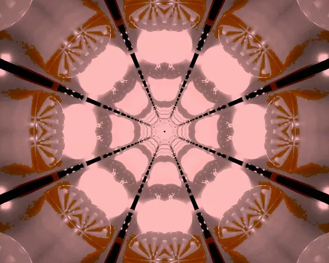 深紅色蜘蛛網霓虹隧道 VJLoops 5:4 工業級 60fps 螢幕保護程式