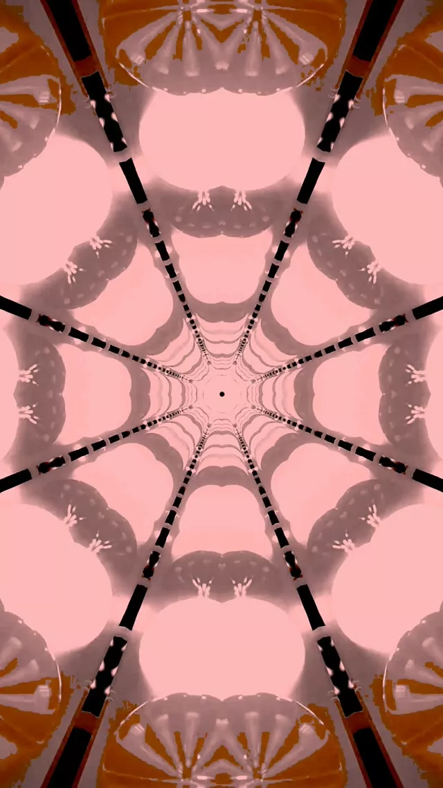 Neon Tunnel Vörös Fraktál Háló VJ Loop 9:16 Reels 60fps Képernyővédő