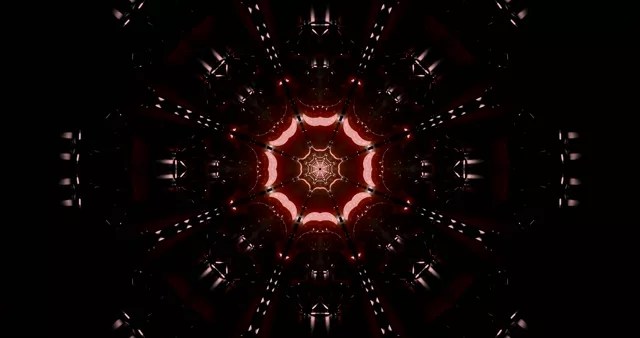 Rooi Donker Neon Tonnel Sluimerskerm 4K UHD 60fps VJ Loop