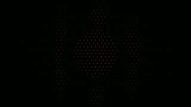 Red Digital Dots Abstract 4K Animation