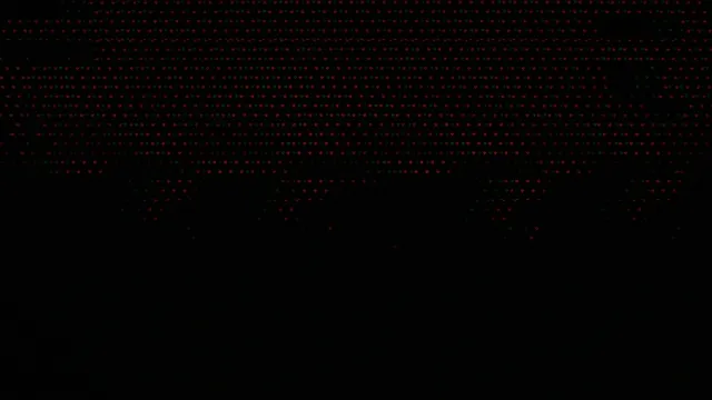 Red Digital Particles Falling Animation on Black