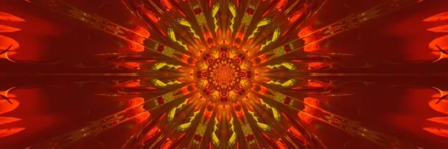 火焰曼陀羅爆發霓虹隧道 VJ Loop 3:1 Triple Wide 60fps 螢幕保護程式