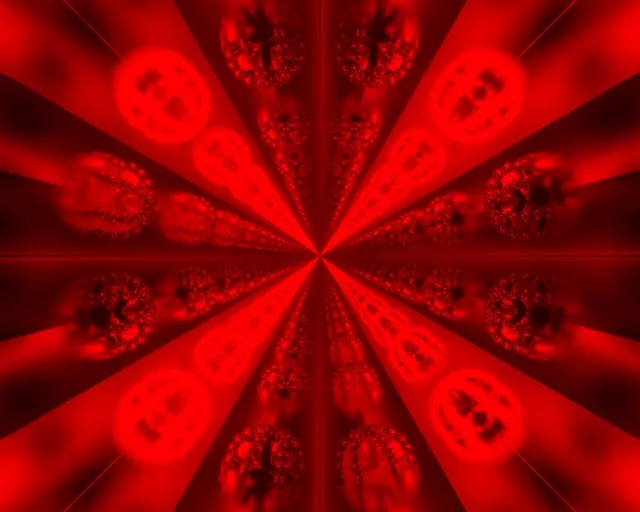 Hầm Neon Đỏ Fractal VJLoops 5:4 industrial 60fps Screensaver