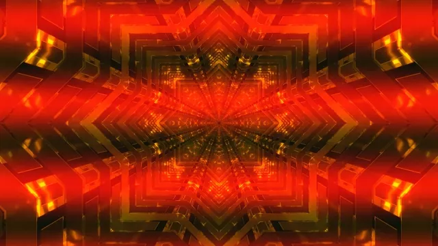 Coch Aur Twnnel Neon Kaleidoscope screensaver 4K uhd 60fps VJ loop