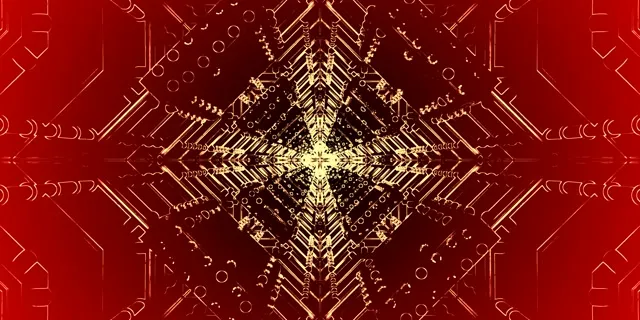 Neon Tunnel Kaleidoscope Diamond Vortex | 2:1 Univisium 60fps Screensaver VJ Loop