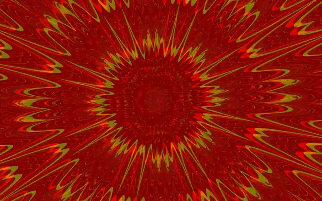 Red Gold Starburst Neon Tunnel VJ Loop 60fps 16:10 Macbook Screensaver