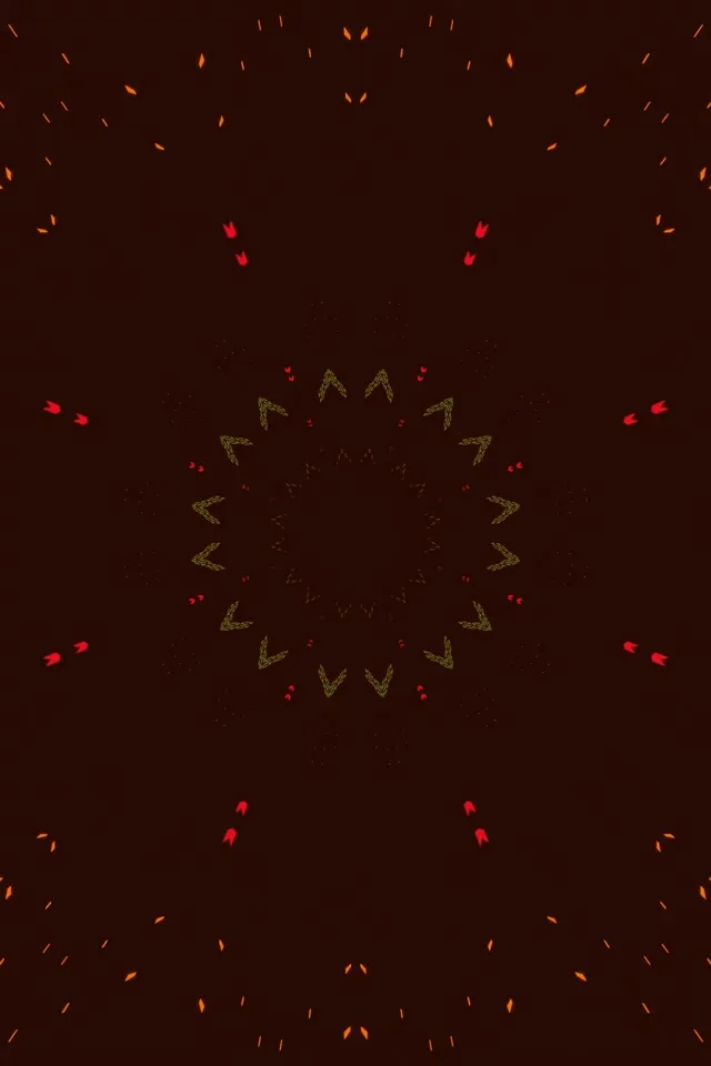 Twnnel Neon Mandala Grisial Coch Vj Loop 2:3 Llun Portread 60fps Arbedwr Sgrin