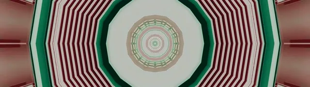 Неонски Тунел Осмоаголник Вртлог Црвено Зелено 32:9 Супер Ултраширок 60fps Screensaver Vj Loop