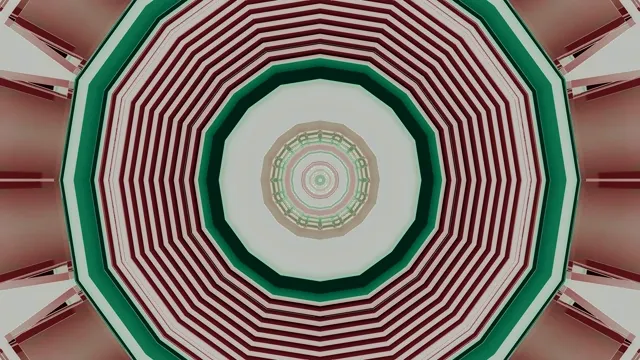 אדום ירוק מנהרת נאון שומר מסך 4K UHD 60fps VJ Loop