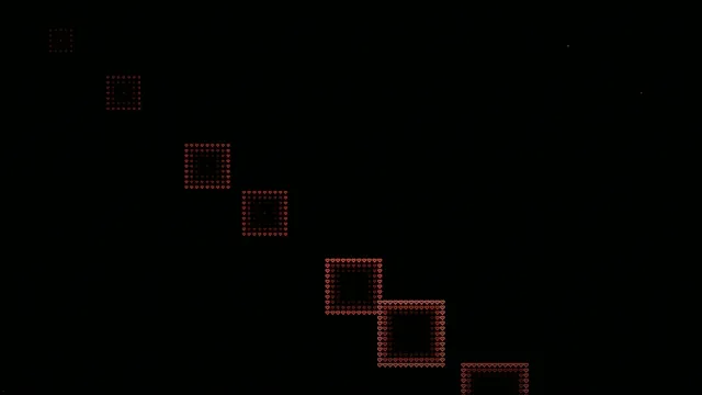 Red Heart Particles Flowing Animation 4K