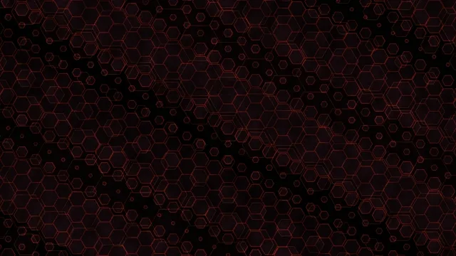 Red Hexagon Network Abstract 4K Background