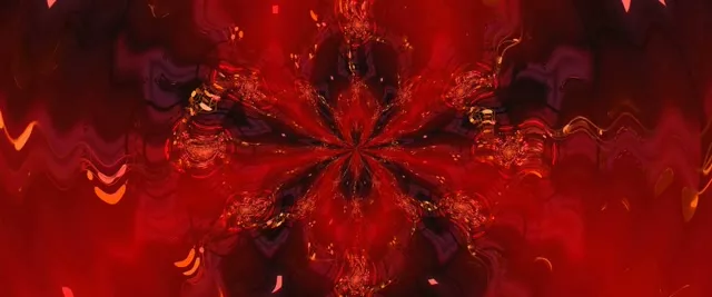 Red Kaleidoscope Neon Tunnel VJ Loop 2.39:1 Cinemascope 60fps Screensaver
