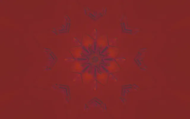 Neon Tunnel Röd Snöflinga Mandala Vj Loop 60fps 16:10 MacBook Skärmsläckare