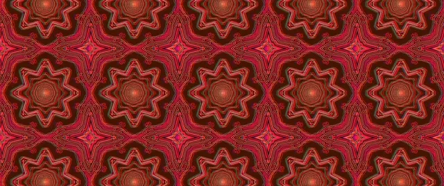 Túnel Neó Mandala Vermell Estalviapantalles 2.39:1 Cinemascope 60fps Vj Loop