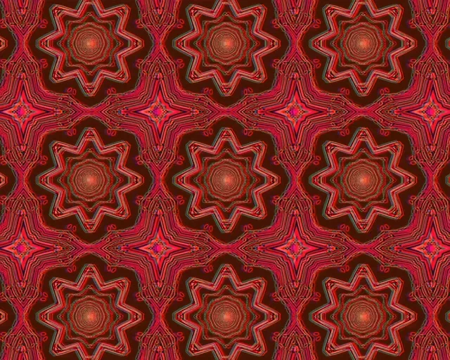 Neon Tunneli Punainen Fraktaali Kaleidoskooppi 5:4 industrial 60fps Näytönsäästäjä VJ loop