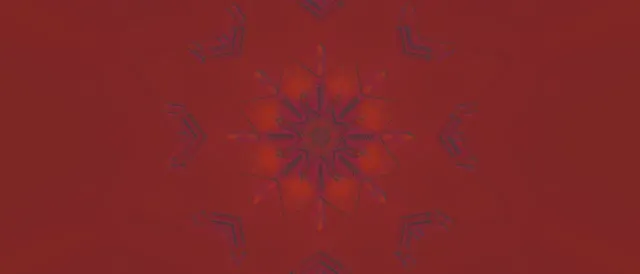 Neon Tunnel Red Snowflake Kaleidoscope Vj Loop 21:9 Ultrawide 60fps Screensaver