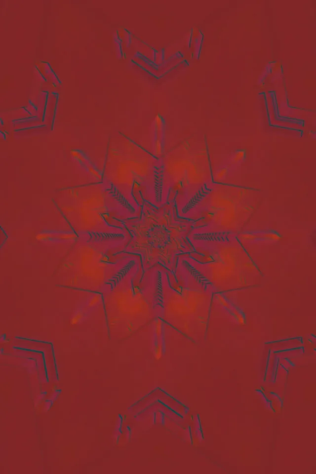 霓虹隧道红色分形雪花 VJ Loop 2:3 竖屏 60fps 屏保